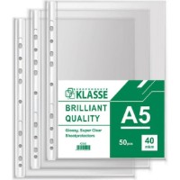 File protectie pentru documente Klasse A5 Super Clear 50pcs (K2040)
