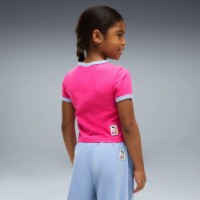 Tricou pentru copii Puma X Dora The Explorer Slim Ringer Pink Opal, s.104 imaginea #4 — magazin online Desire.md