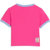 Tricou pentru copii Puma X Dora The Explorer Slim Ringer Pink Opal, s.110 imaginea #2 — magazin online Desire.md