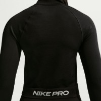 Женская толстовка Nike W Pro Seamless Dri-FIT Black/Summit White, s.S фото №6 — интернет-магазин Desire.md