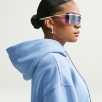 Hanorac damă Nike W Studio Fleece Medium Weight Work Blue/Sail, s.S imaginea #6 — magazin online Desire.md