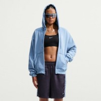 Hanorac damă Nike W Studio Fleece Medium Weight Work Blue/Sail, s.M
