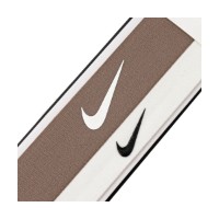 Set benzi pentru cap Nike Flex Headband 2pcs Mink Brown/Sail/White imaginea #3 — magazin online Desire.md