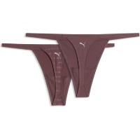Сhiloţi dame Puma Embossed Logo Tanga String 2P Rich Cocoa, s.M imaginea #2 — magazin online Desire.md