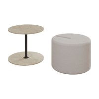 Masă de cafea + fotoliu moale Hanah Home Vexana Travertine imaginea #4 — magazin online Desire.md