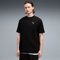 Tricou bărbătesc Puma Ess Elevated Relaxed Puma Black, s.L imaginea #1 — magazin online Desire.md