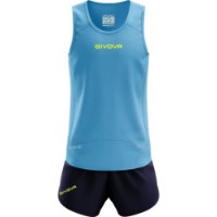 Costum sportiv pentru bărbați Givova New York Turquoise/Blue, s.S (KITA07-2404)