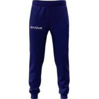 Pantaloni spotivi pentru bărbați Givova Panta Cotone King Logo Small Navy Blue, s.L