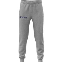 Pantaloni spotivi pentru bărbați Givova Panta Cotone King Logo Small Grey, s.M