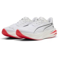Adidași pentru dame Puma Deviate Lt Nitro Puma White/Ultra Red, s.38.5