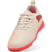 Ghete pentru fotbal Puma Future 9 Play Tt Jr Sugared Almond/Puma White/Ultra Red/Black, s.37.5 imaginea #5 — magazin online Desire.md