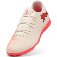 Ghete pentru fotbal Puma Future 9 Play Tt Sugared Almond/Puma White/Ultra Red/Black, s.40 imaginea #5 — magazin online Desire.md