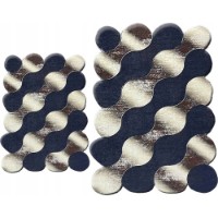 Covoraș de baie Trendy Circle 2pcs Gold (GTR008775)