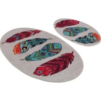 Covoraș de baie Trendy Feather 2pcs DJT (GTR008768) imaginea #2 — magazin online Desire.md