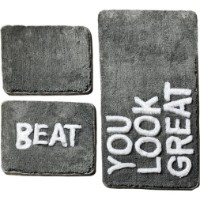 Covoraș de baie Trendy Great 3pcs Grey (GTR008793)