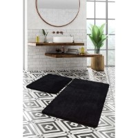 Коврик для ванной Trendy Havai 2pcs Black (GTR008747) фото №4 — интернет-магазин Desire.md