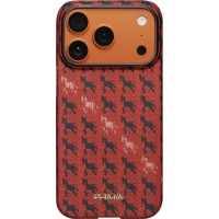 Husa de protecție Pitaka Happiness Rides iPhone 17 Pro Max Cinnabar Steed (HR1708PM)