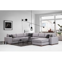 Canapea de colț Atelier Del Sofa Lena Corner Light Grey imaginea #2 — magazin online Desire.md