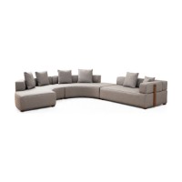 Canapea de colț Atelier Del Sofa Gondol-4 Grey imaginea #2 — magazin online Desire.md