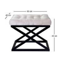 Пуф Atelier Del Sofa Capraz Black White v3 фото №2 — интернет-магазин Desire.md