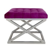 Fotoliu moale Atelier Del Sofa Capraz Silver Fuchsia