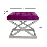 Fotoliu moale Atelier Del Sofa Capraz Silver Fuchsia imaginea #2 — magazin online Desire.md