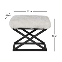 Fotoliu moale Atelier Del Sofa Capraz Plush Black White imaginea #3 — magazin online Desire.md