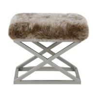 Пуф Atelier Del Sofa Capraz Plush Silver Brown фото №2 — интернет-магазин Desire.md