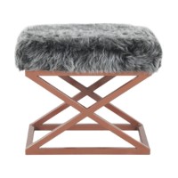 Пуф Atelier Del Sofa Capraz Plush Copper Grey фото №2 — интернет-магазин Desire.md