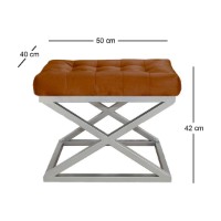 Пуф Atelier Del Sofa Capraz Silver TerraCota фото №2 — интернет-магазин Desire.md