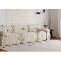 Canapea Atelier Del Sofa Soli 3 Seater White imaginea #11 — magazin online Desire.md