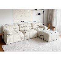 Canapea de colț Atelier Del Sofa Soli Corner White imaginea #12 — magazin online Desire.md