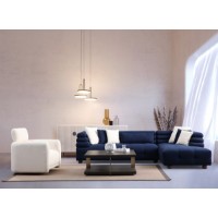 Canapea de colț Atelier Del Sofa Boston Right Night Blue imaginea #2 — magazin online Desire.md