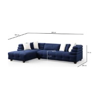 Canapea de colț Atelier Del Sofa Boston Left Night Blue imaginea #8 — magazin online Desire.md
