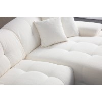 Canapea de colț Atelier Del Sofa Pescara Corner Right White imaginea #2 — magazin online Desire.md