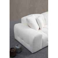 Canapea de colț Atelier Del Sofa Pescara Corner Right White imaginea #3 — magazin online Desire.md