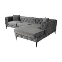 Canapea de colț Atelier Del Sofa Como Eco Right Anthracite Black imaginea #4 — magazin online Desire.md