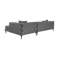 Canapea de colț Atelier Del Sofa Como Eco Right Anthracite Black imaginea #6 — magazin online Desire.md