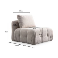 Диван Atelier Del Sofa Amaris 3 Seater Beige фото №11 — интернет-магазин Desire.md