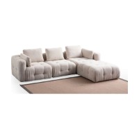 Canapea de colț Atelier Del Sofa Amaris 3 Seater With Pouffe Beige imaginea #5 — magazin online Desire.md