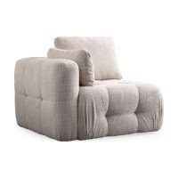 Canapea de colț Atelier Del Sofa Amaris 3 Seater With Pouffe Beige imaginea #6 — magazin online Desire.md