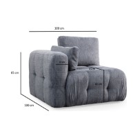 Диван Atelier Del Sofa Amaris 3 Seater Grey фото №9 — интернет-магазин Desire.md