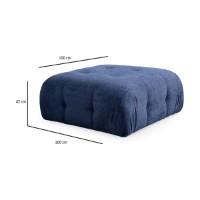 Canapea de colț Atelier Del Sofa Amaris 3 Seater With Pouffe Navy Blue imaginea #13 — magazin online Desire.md