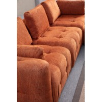 Диван Atelier Del Sofa Amaris 3 Seater Orange фото №3 — интернет-магазин Desire.md