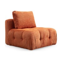 Canapea de colț Atelier Del Sofa Amaris 3 Seater With Pouffe Orange imaginea #8 — magazin online Desire.md