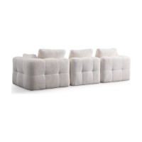 Canapea de colț Atelier Del Sofa Amaris 3 Seater With Pouffe White imaginea #6 — magazin online Desire.md
