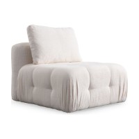 Canapea de colț Atelier Del Sofa Amaris 3 Seater With Pouffe White imaginea #8 — magazin online Desire.md