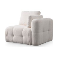 Canapea de colț Atelier Del Sofa Amaris 3 Seater With Pouffe White imaginea #9 — magazin online Desire.md