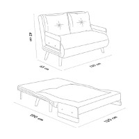 Диван Atelier Del Sofa Cosmo 2-Seater Grey фото №14 — интернет-магазин Desire.md