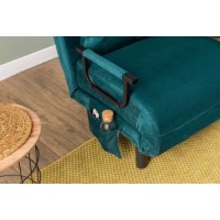 Fotoliu Atelier Del Sofa Sento Single Petrol Green imaginea #3 — magazin online Desire.md